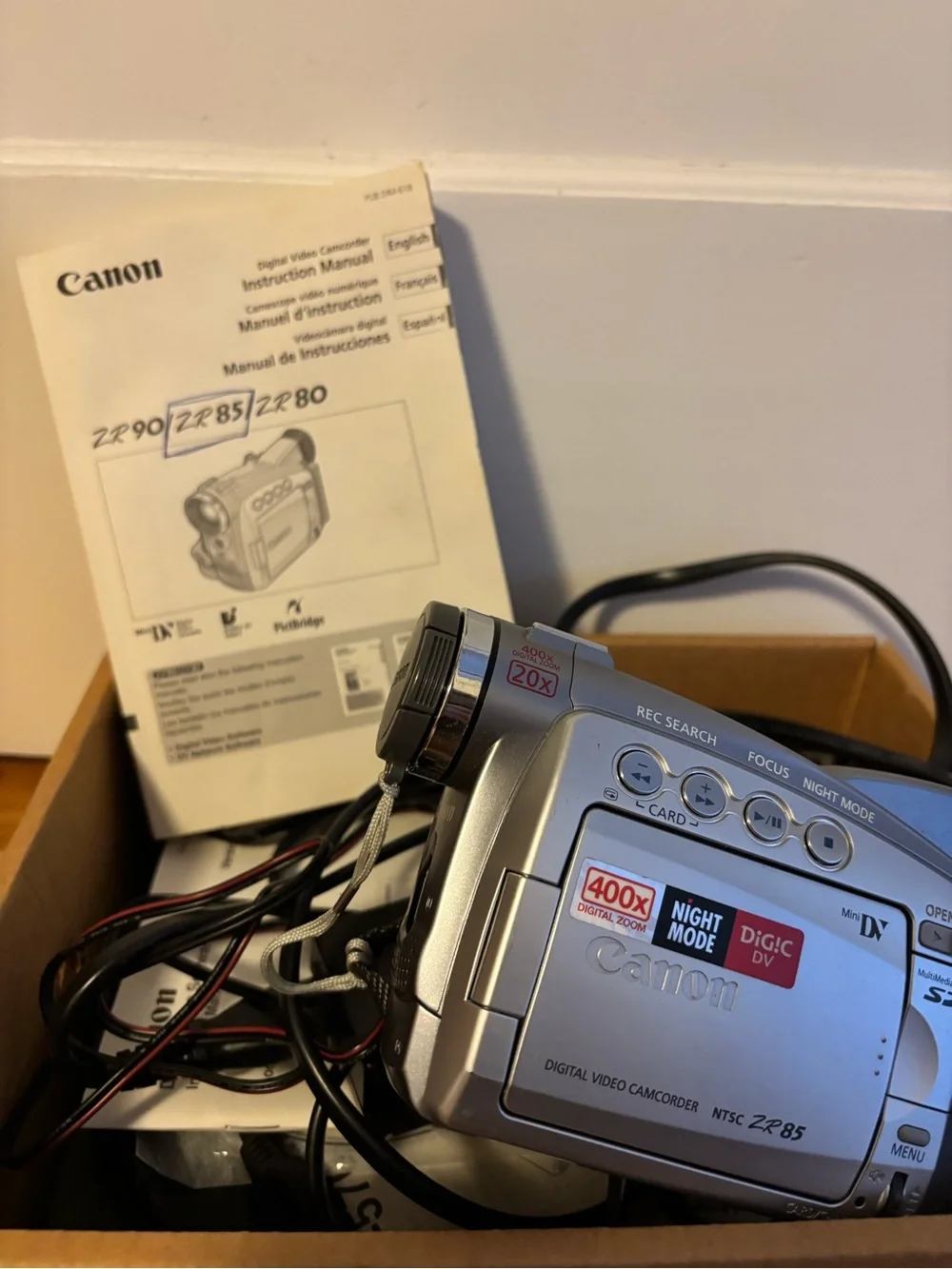 Canon Silver Handheld Digital Video Camcorder